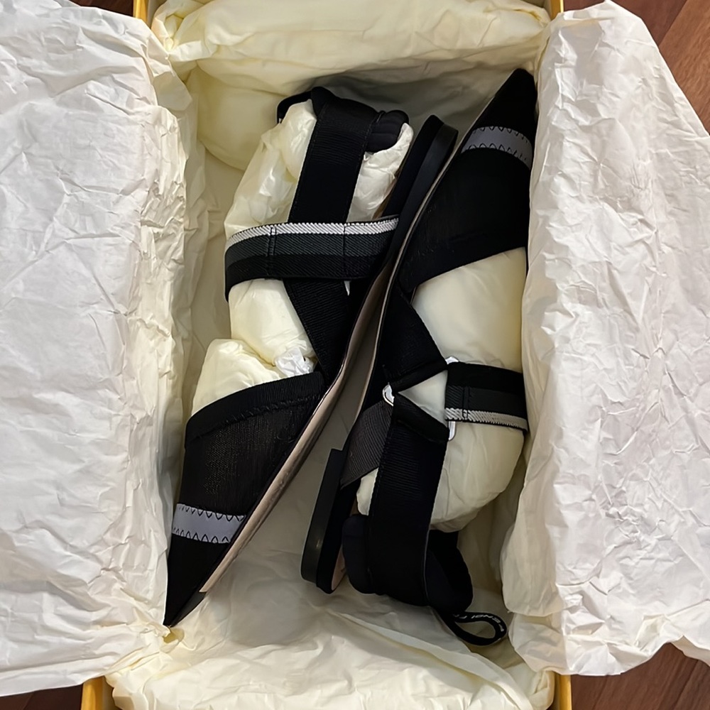 Fendi Fabric Flats With Mesh And Elastic Details - image 2